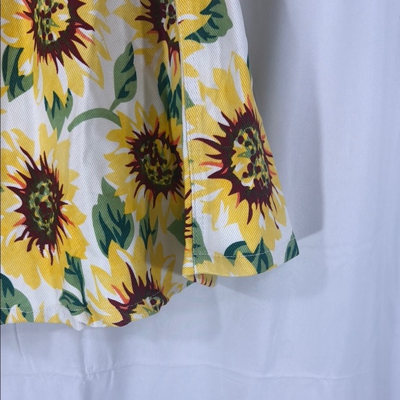 American Apparel Yellow Brown Mini Skirt Size Medium - Picture 9 of 9